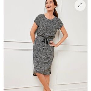 NWT Talbots LIGHTWEIGHT STRETCH DRESS ABSTRACT ANIMAL size XS